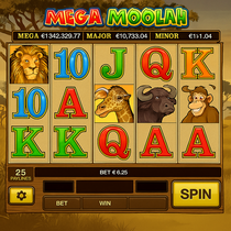 Millioner - Mega Moolah Slot Game - Progressive Jackpot