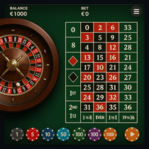 Millioner - Roulette Galda Spēle - Eiropas un Amerikas rulete